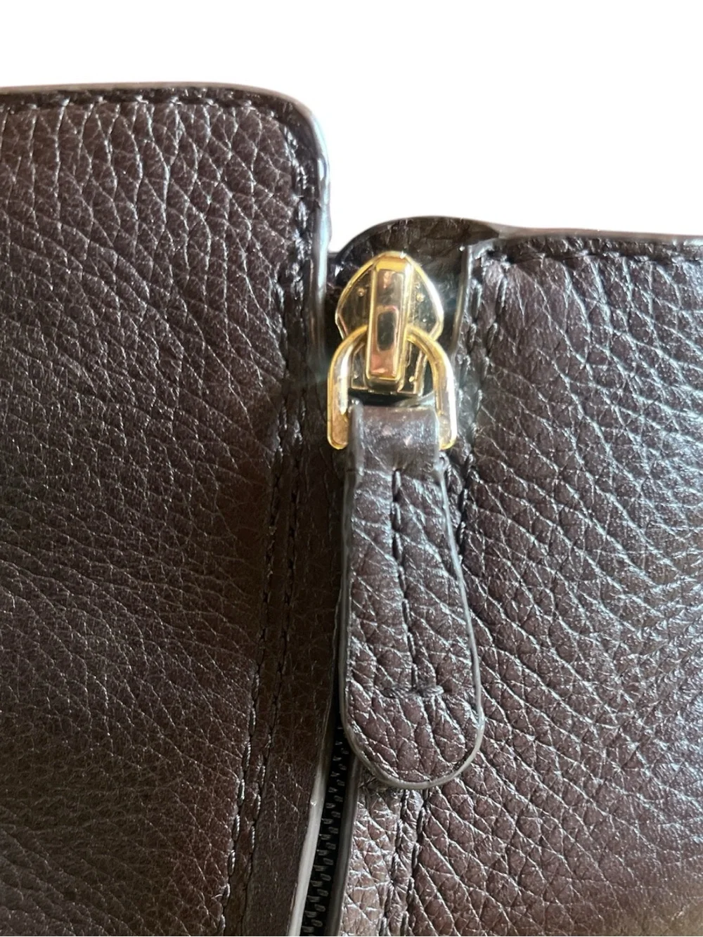 Tory Burch Brown Leather Ankle Booties Logo Block Heel Size 7M